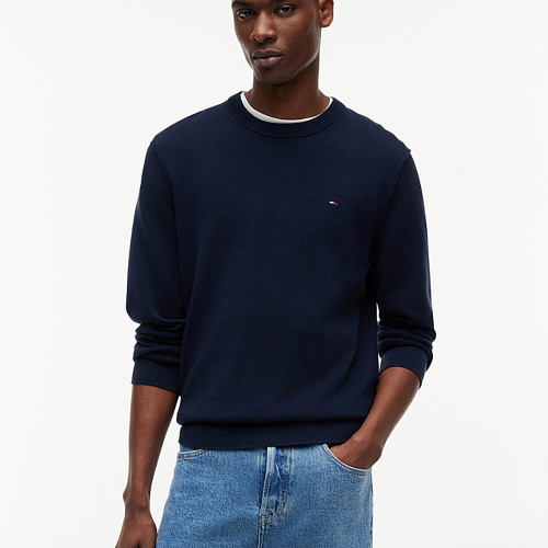 Tommy Hilfiger Ανδρική πλεκτή μπλούζα Tommy Flag Embroidery Lightweight Slim Jumper